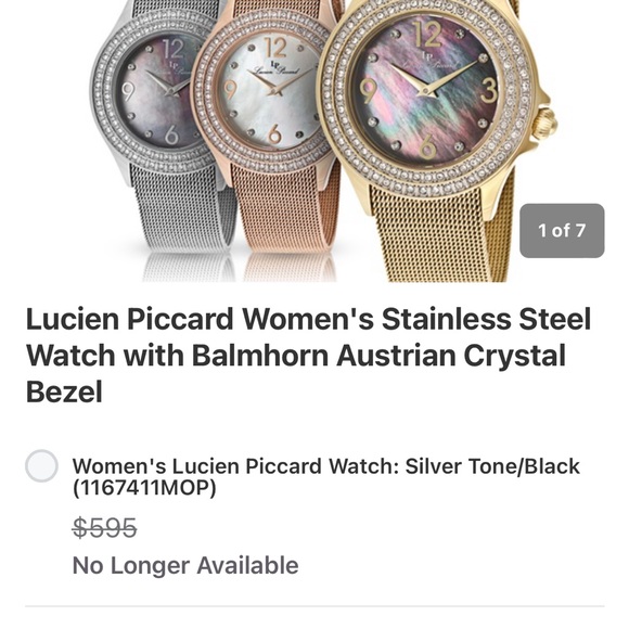 Lucien Piccard MOP watch gold - Picture 6 of 9